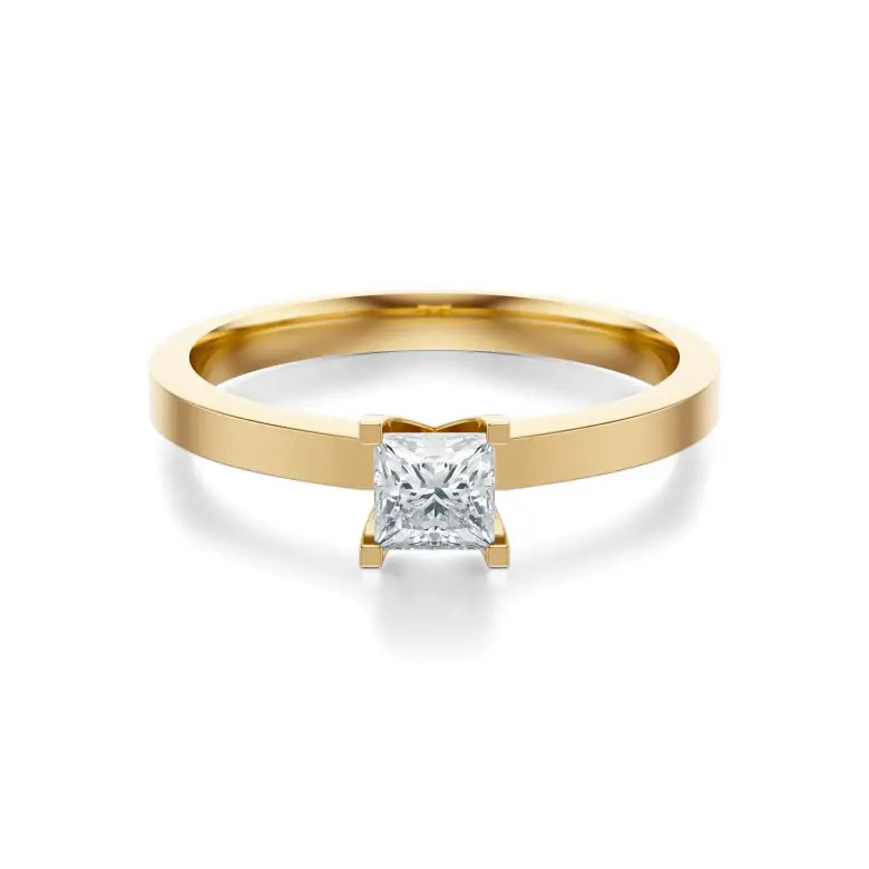 Pierścionek zaręczynowy złoty z diamentem AJPZ_117